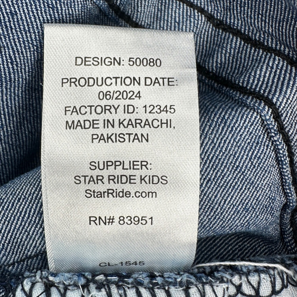 True Religion Girls LG 12 Blue Skinny Jeans Med Wash High Rise Stretch Logo - Picture 8 of 12